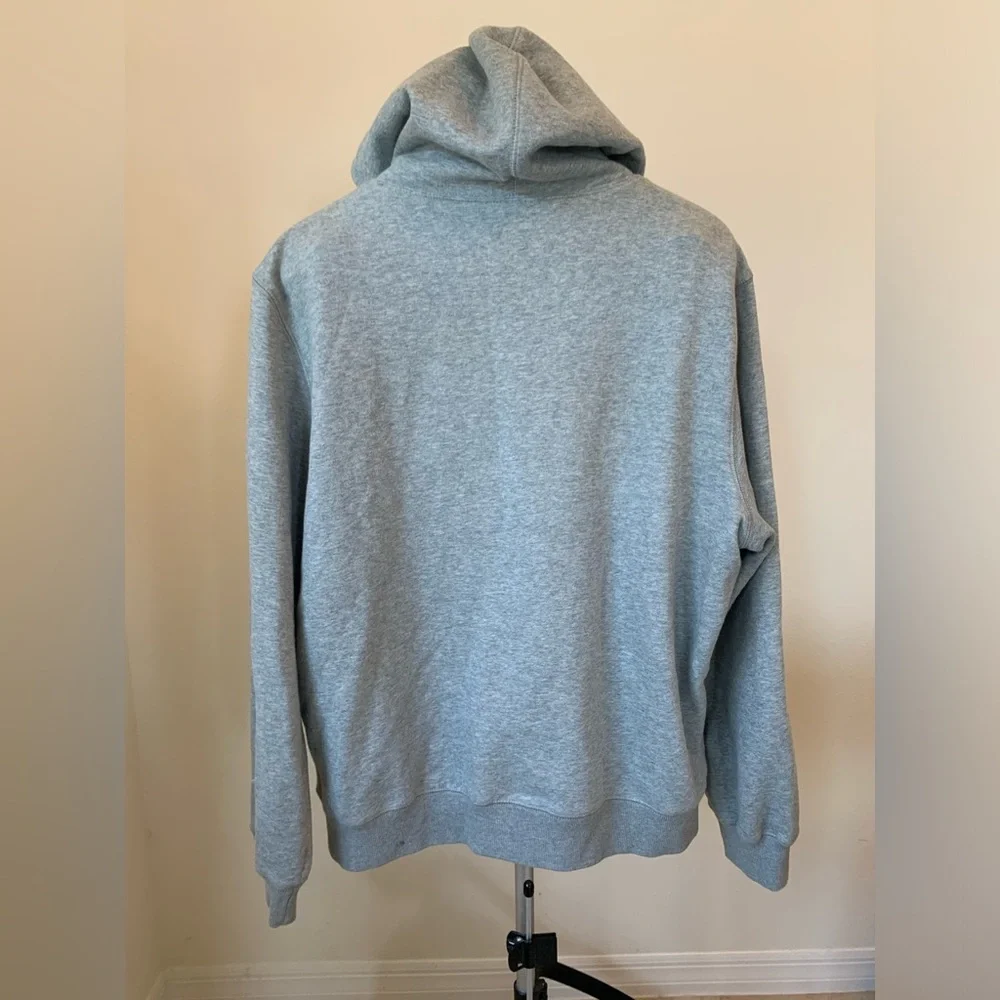 Vintage Orange Label The Athletic Dept Nike Hoodie Grey Cursive Mens XL‎